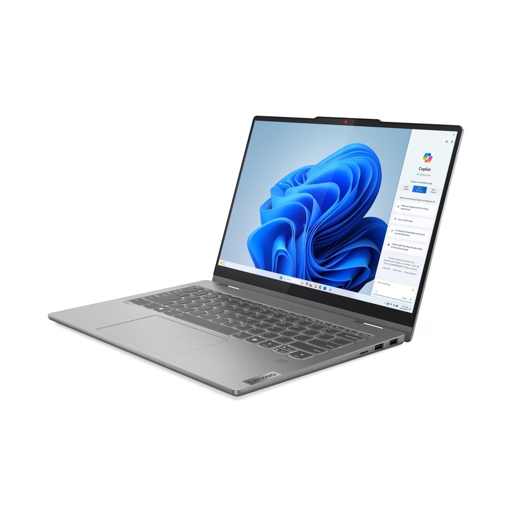 Lenovo IdeaPad 5 14IRH9 2-in-1 Touch Laptop, Intel Core i7-13620H Processor, 16GB RAM, 512GB SSD NVMe, Integrated Intel® UHD Graphics, 14" WUXGA OLED TouchScreen, Backlit English Keyboard, Windows 11 Home, Luna Grey | 83KX002TAX
