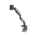 Gamertek Pivot Single RGB Monitor Arm, (Fit Screen Size 17" - 49") - Black