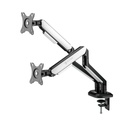Sades APEP Dual Monitor Arm RGB Screen Rotation Vesa Compatible - Black & white (Fit Screen Size 17" - 32" Flat/Curved)