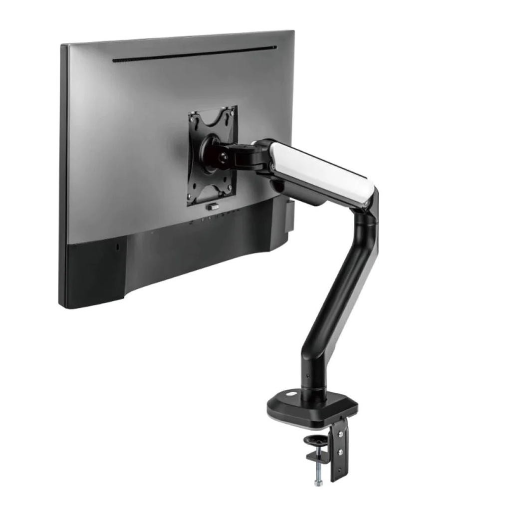 Sades APEP Single Monitor Arm RGB Screen Rotation Vesa Compatible - White (Fit Screen Size 17" - 32" Flat/Curved)