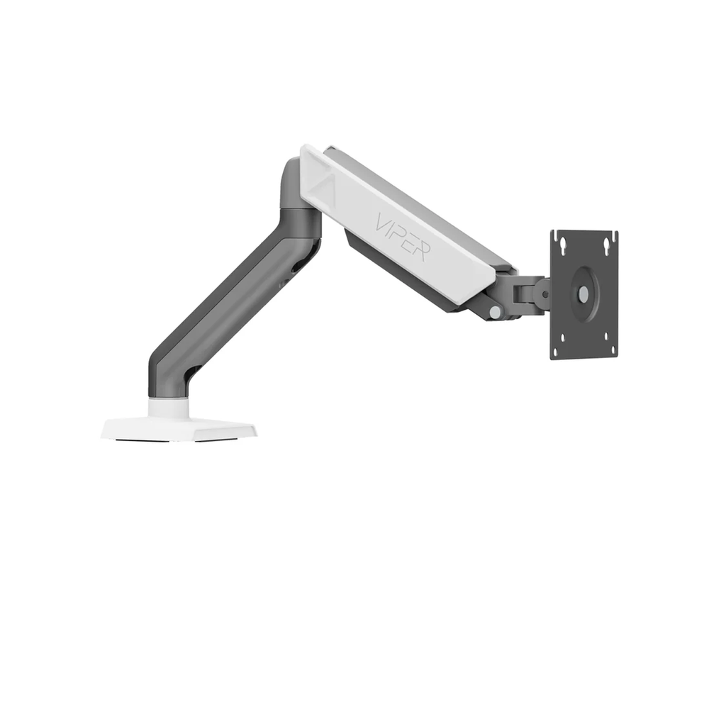 Sades Viper Single Monitor Arm Screen Rotation Spring Inside - White (Fit Screen Size 17" - 32" Flat/Curved)