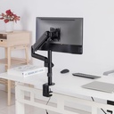 GAMEON Pole Mounted Gas Spring Single Monitor Arm Stand And Mount For Gaming And Office Use (17" - 32") Each Arm Up To 9 KG - Black