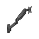 GAMEON Economy Spring-Assisted Wall Mounted Single Monitor Arm, Stand & Mount For Gaming & Office Use (17" - 32") Each Arm Up To 9 Kg-Black