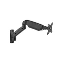 GAMEON Economy Spring-Assisted Wall Mounted Single Monitor Arm, Stand & Mount For Gaming & Office Use (17" - 32") Each Arm Up To 9 Kg-Black