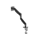 GAMEON Gas Mechanical Spring Single Monitor Arm For Gaming And Office Use (17" - 32") Flat & Curve Monitor Arm Upto 9 Kg-Black