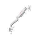 GAMEON Single Monitor Arm Stand And Mount For Gaming And Office Use (17" - 32") Each Arm Up To 9 KG - White