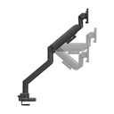 Silver Stone Single Monitor Arm With Heavy Duty Gas Spring Design And Versatile Adjustability (24'' to 57'')