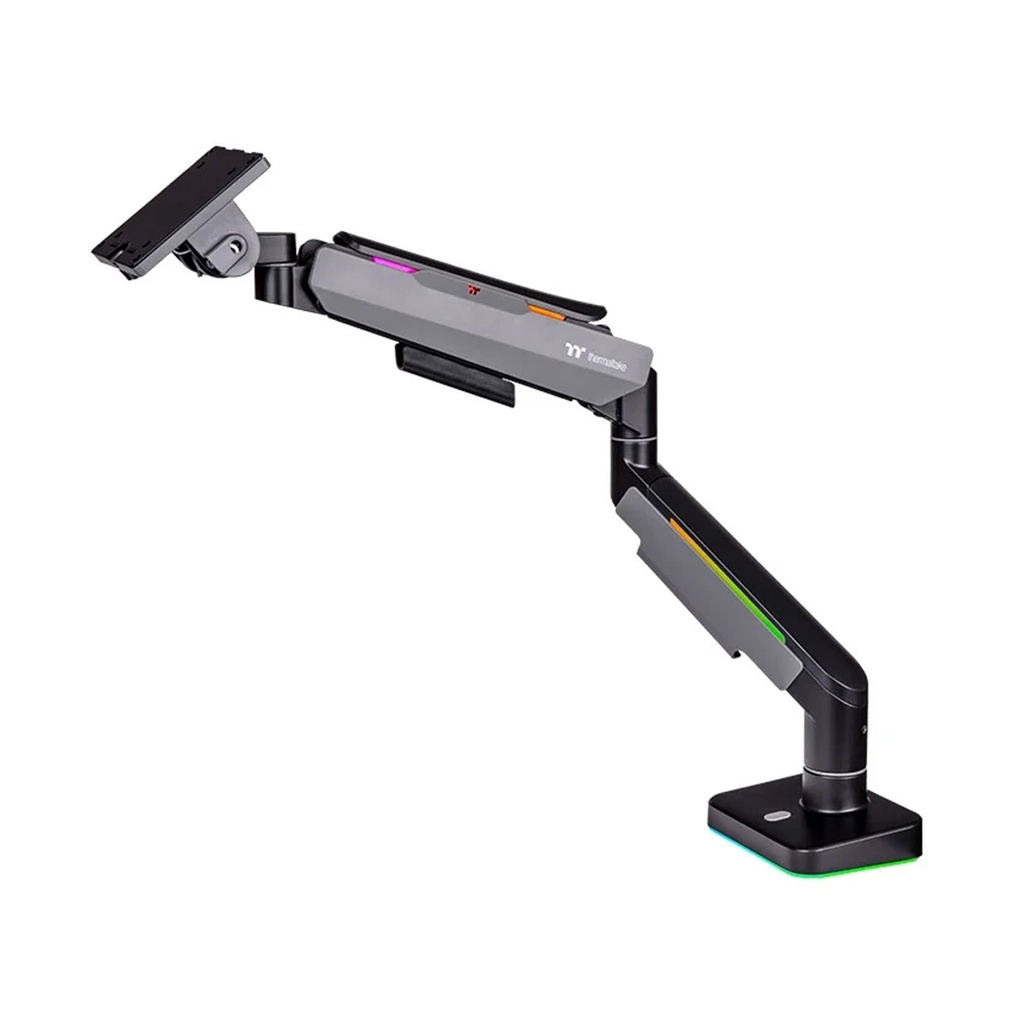 ThermalTake RGB Single Monitor Arm Gas Spring, Cable Management Screen Size (17" To 49")