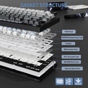 Attack Shark X820 Ultra RGB Tri-Mode Mechanical Keyboard - Moon Light + Shark Switch