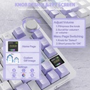 Attack Shark X820 Ultra RGB Tri-Mode Mechanical Keyboard - Star Light White + Gift Switch