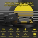 ATTACK SHARK X85Pro 75% Tri-Mode Gasket Mechanical Keyboard Blueberry Switch Linear - Starry Black