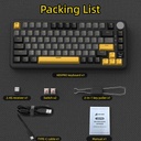 ATTACK SHARK X85Pro 75% Tri-Mode Gasket Mechanical Keyboard Blueberry Switch Linear - Starry Black