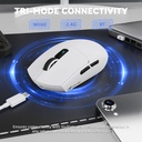 ATTACK SHARK G3PRO Tri-mode Wireless Gaming Mouse with Charge Dock 25000 DPI Ultra Lightweight - White