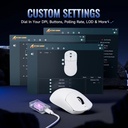 ATTACK SHARK X8Ultimate Tri-mode Lightweight Wireless Gaming Mouse With 8K Polling Rate - White