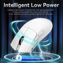 Attack Shark X11 Tri-Mode-Wired/2.4G/B, 22000 DPI, 5 Programmable Buttons With RGB Charging Dock - White