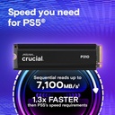 Crucial P310 PCIe Gen4 NVME 2280 M.2 SSD 1TB With HeadSink Read Upto 7100