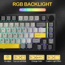 ATTACK SHARK X820 Ultra RGB Tri-Mode Mechanical keyboard PBT KeyCaps Starry black Gift Switch