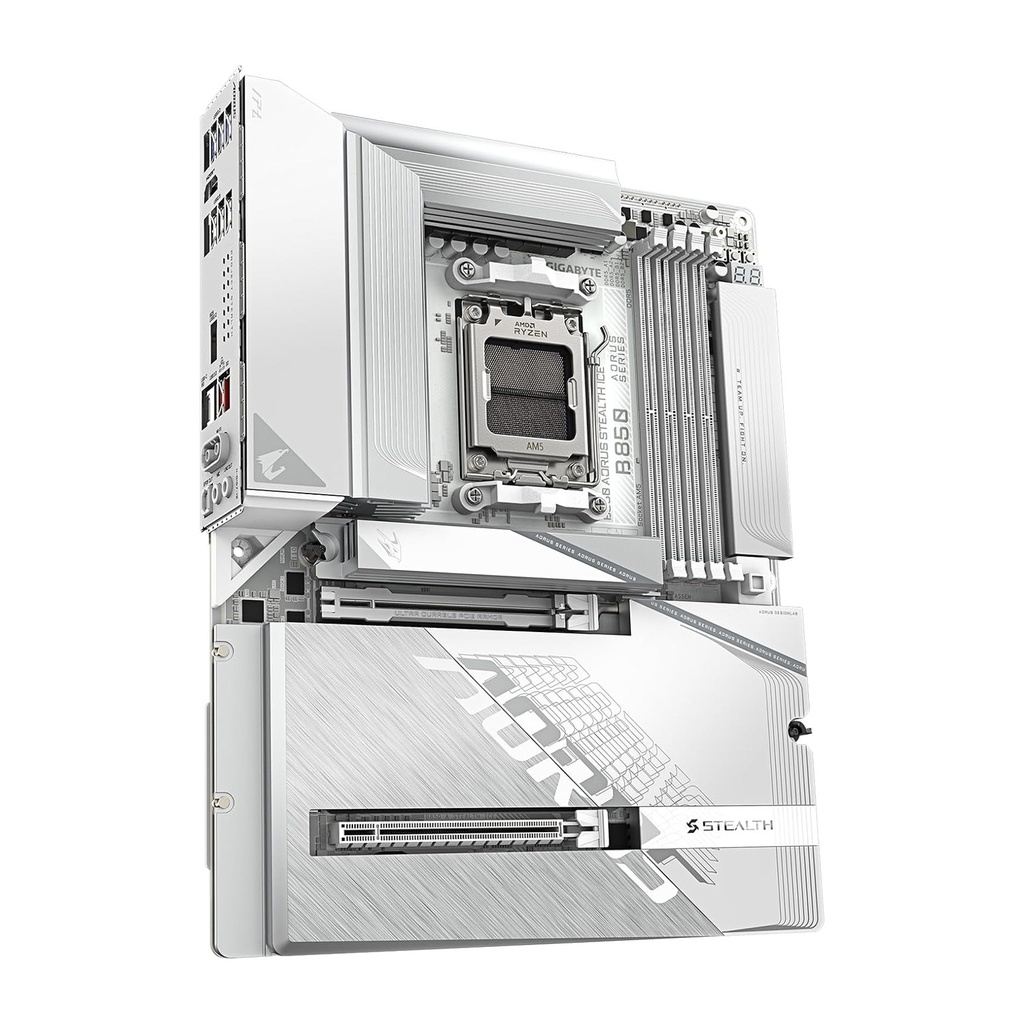 GigaByte AMD B850 AORUS STEALTH ICE DDR5 WI-FI7 MotherBoard - White