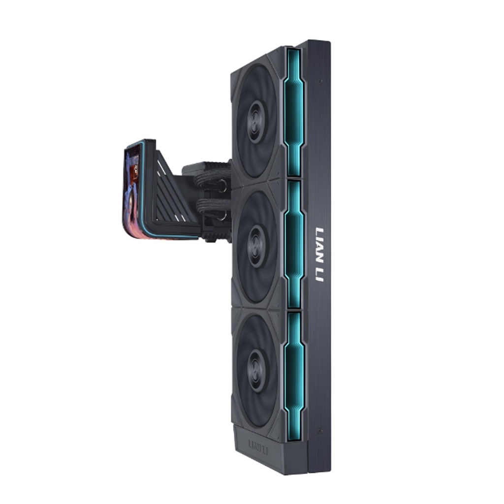 LIAN LI HydroShift II OLED Curved 360TL Liquid CPU Cooler with 6.67" 2K 60Hz Curved OLED Display with UNIFAN TL Flex Fan