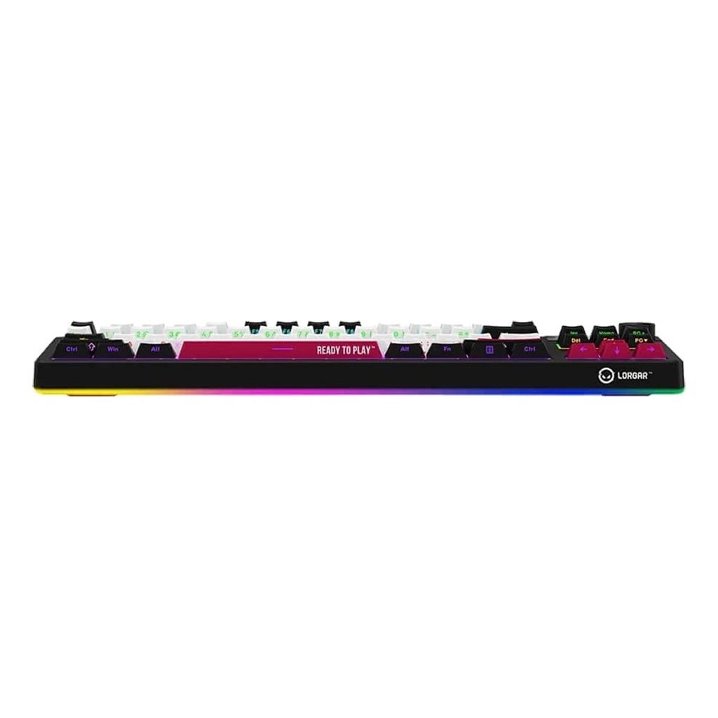 Lorgar Pro KBP70TKLW RGB Wireless TKL Mechanical Gaming Keyboard Toxic Purple Linear Switch EN Layout - Black 4