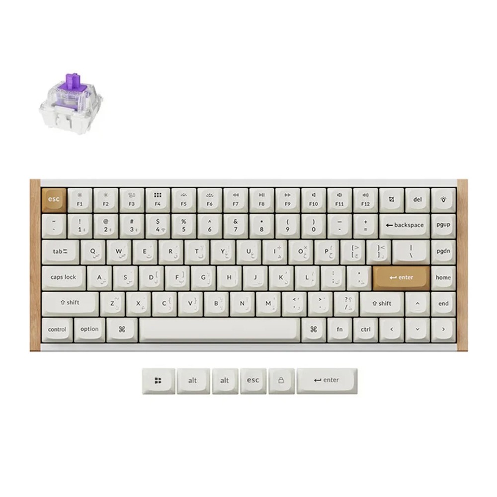 KeyChron K2 HE 75% Wireless Magnetic Switch Keyboard, 100Hz Polling Rate, Light Effect,Nebula Linear Switch - White 4