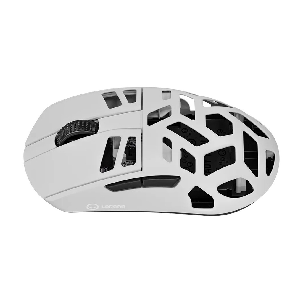 Lorgar Elite MSE90W 6 Buttons 26K DPI, Pixart PAW3395, Magnesium Alloy Wireless Gaming Mouse - White 3