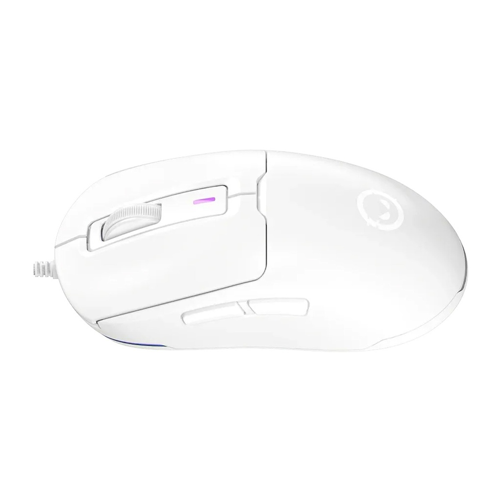 Lorgar Advanced MSA10 RGB 6 Buttons 12K DPI, Pixart PAW3311 Optical Wired Gaming Mouse - White 4