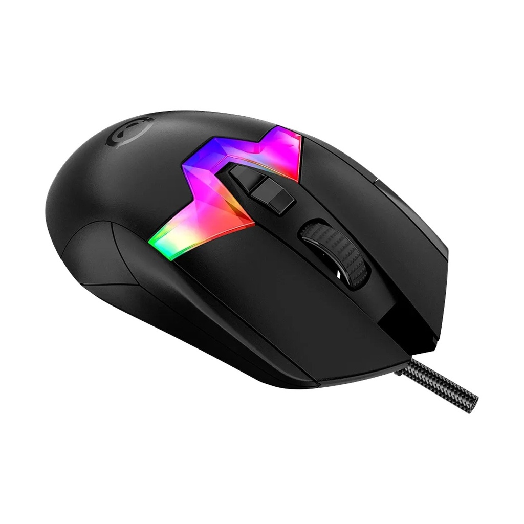 Lorgar Pro MSP80 RGB 8 Buttons 26K DPI, Pixart PAW3395, Ergonomic Wired Gaming Mouse - Black 4