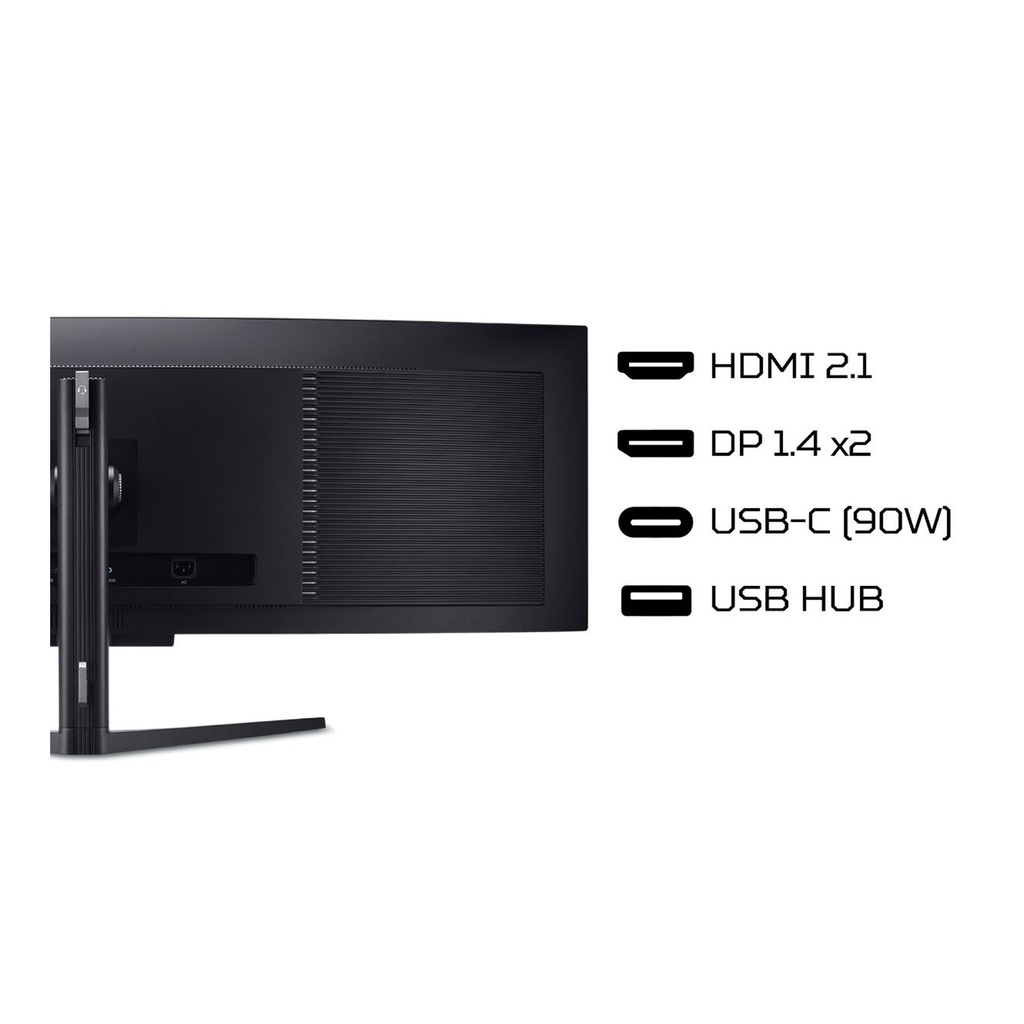 Acer X Predator X49X Curved Ultra-Wide QD-OLED Gaming Monitor, 49’’ OLED Panel, 2K Resolution, 240Hz Refresh Rate, 0.03ms Response Time, Built-in Speaker, HDMI 2.1/USB-C & Standard Ports, AMD FreeSync™ Premium Pro