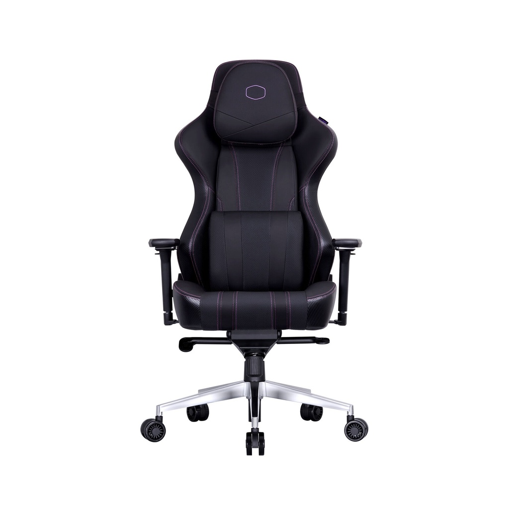 Cooler Master Caliber X2 Gaming Chair, Adjustable Lumbar Support, 180° Recline, Unibody Cold Molded Foam, Steel Frame, 75mm Silent Caster, 4D Armrest - Black