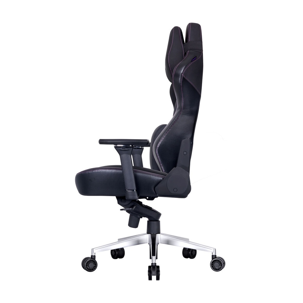 Cooler Master Caliber X2 Gaming Chair, Adjustable Lumbar Support, 180° Recline, Unibody Cold Molded Foam, Steel Frame, 75mm Silent Caster, 4D Armrest - Black