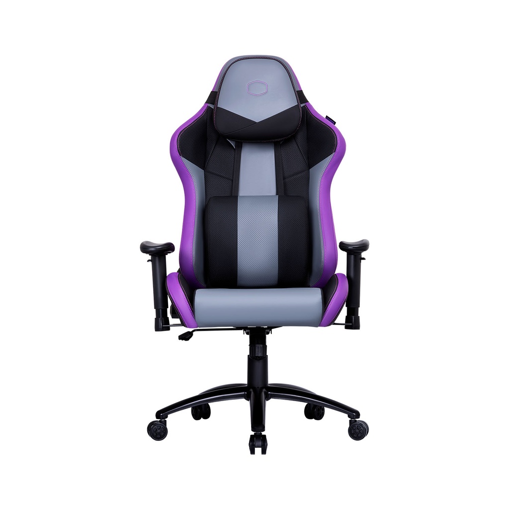 Cooler Master Caliber X2 Gaming Chair, Adjustable Lumbar Support, 180° Recline, Unibody Cold Molded Foam, Steel Frame, 75mm Silent Caster, 4D Armrest - Grey