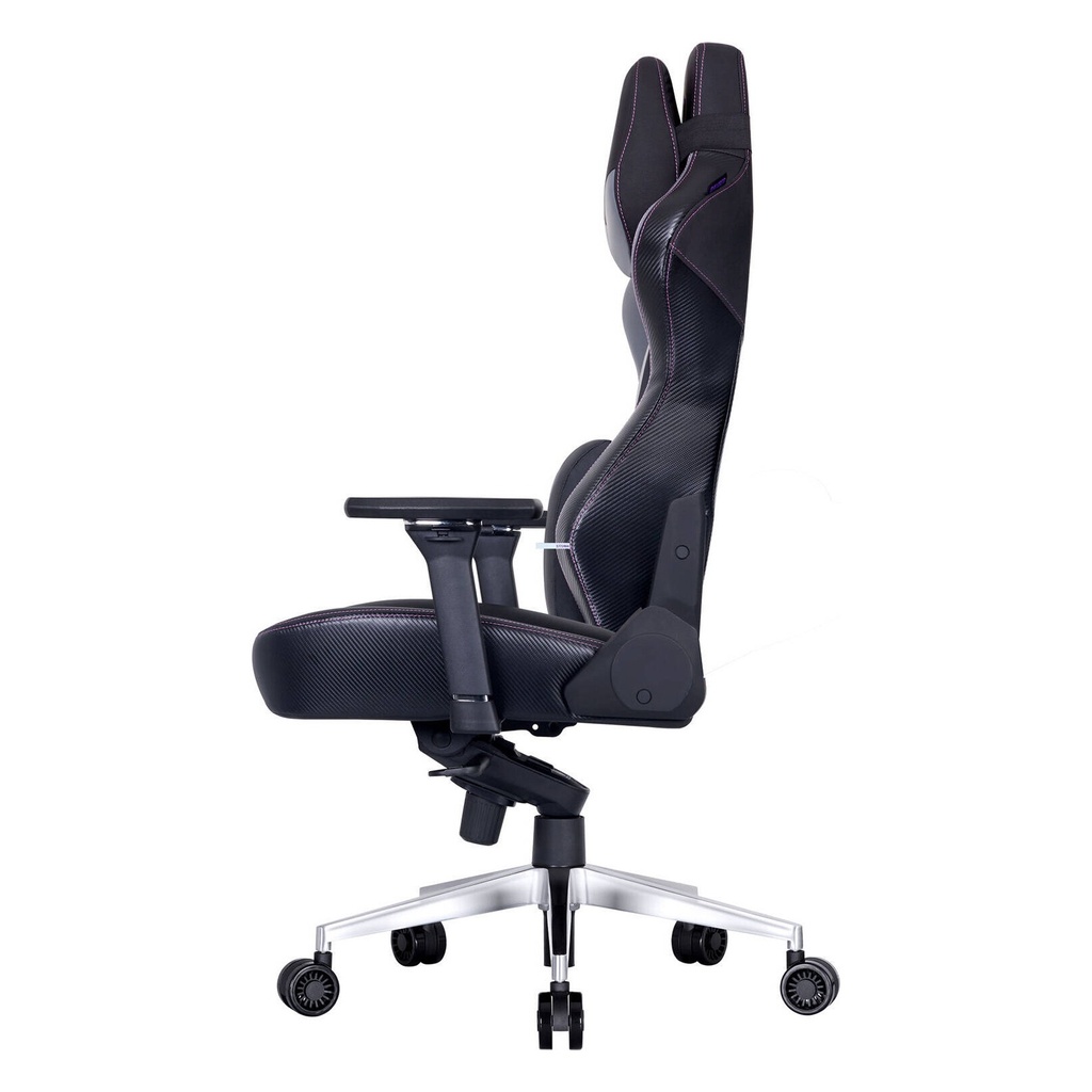 Cooler Master Caliber X2 Gaming Chair, Adjustable Lumbar Support, 180° Recline, Unibody Cold Molded Foam, Steel Frame, 75mm Silent Caster, 4D Armrest - Grey