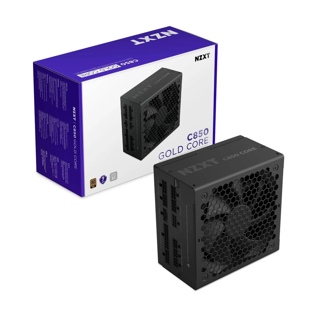 NZXT C850 Gold Core 80PLUS Gold Fully Modular ATX 3.1 850W Power Supply