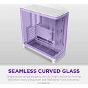 NZXT H6 RGB+ (2026) Dual-Chamber ATX Mid-Tower Airflow Two Panel Front & Left Side Tempered Glass Case With 3 RGB Fans - White
