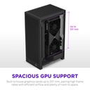 NZXT H2 Flow Mini-ITX SFF Airflow Left Side Tempered Glass Case - Black