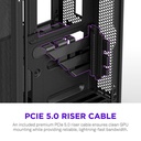 NZXT H2 Flow Mini-ITX SFF Airflow Left Side Tempered Glass Case - Black
