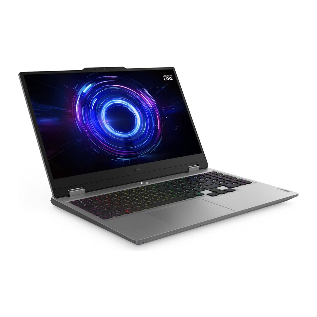 Lenovo Loq 15IRX10 Gaming Laptop, Intel Core i7-13645HX Processor, 16GB DDR5 RAM, 512GB SSD, NVIDIA GeForce RTX 5050 8GB Graphics, 15.6" FHD 144Hz IPS Display, RGB Backlit Keyboard, Windows 11 Pro (License), Luna Grey, (Free Gift Lenovo Earbuds+Mouse+Bag)