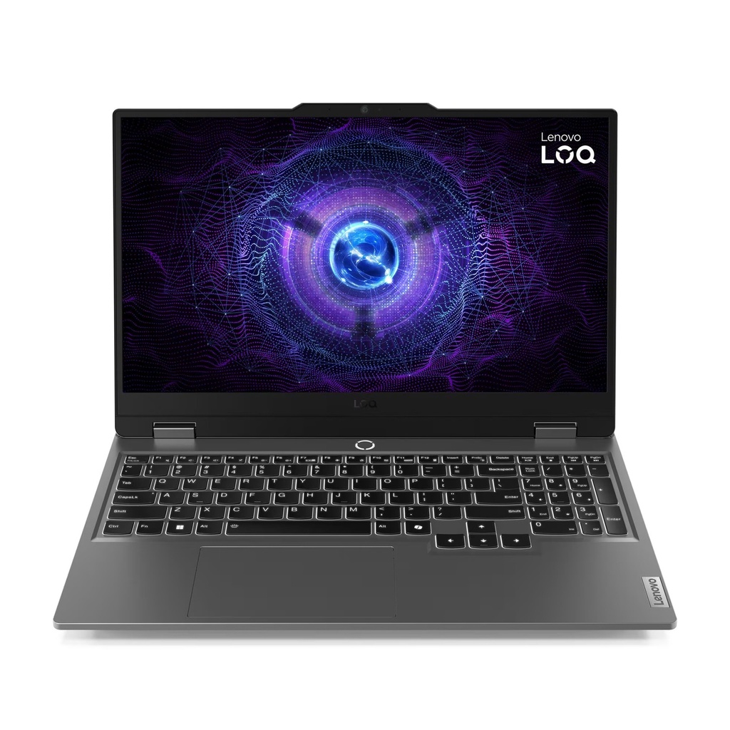 Lenovo LOQ 15IRX9 Gaming Laptop, Intel Core i7-13645HX Processor, 16GB DDR5 Ram, 512GB SSD NVMe, RTX 4050 6GB Graphics, 15.6" FHD IPS 144Hz Display, White Backlit Keyboard, Windows 11 Pro (License), Luna Grey (Free Gift Lenovo Earbuds+Mouse+Bag)