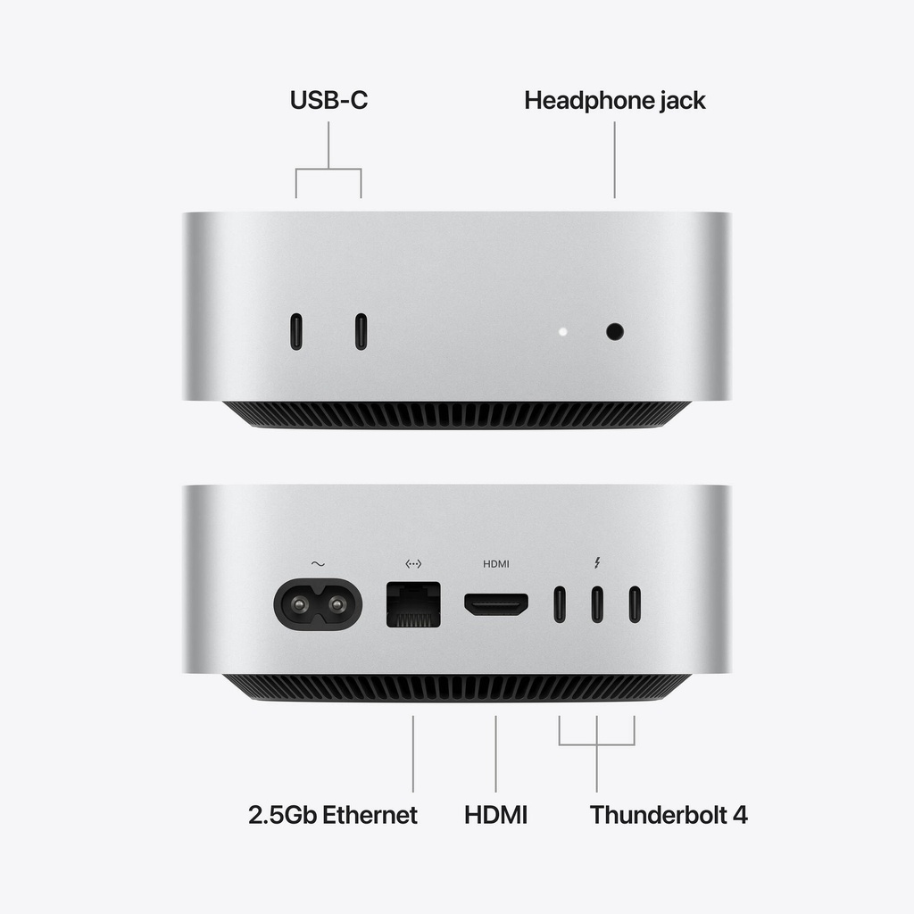 Apple Mac Mini (M6) 24GB RAM, 512GB SSD, M6 Chip with 12-Core CPU and 12-Core GPU