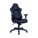Cooler Master Caliber E1 Series Gaming Chair, Fixed Armrest, Ergonomic Pillow Headrest, Lumbar Support - Black