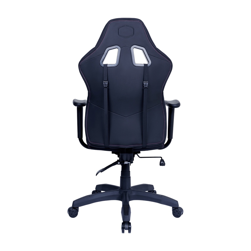Cooler Master Caliber E1 Series Gaming Chair, Fixed Armrest, Ergonomic Pillow Headrest, Lumbar Support - Black