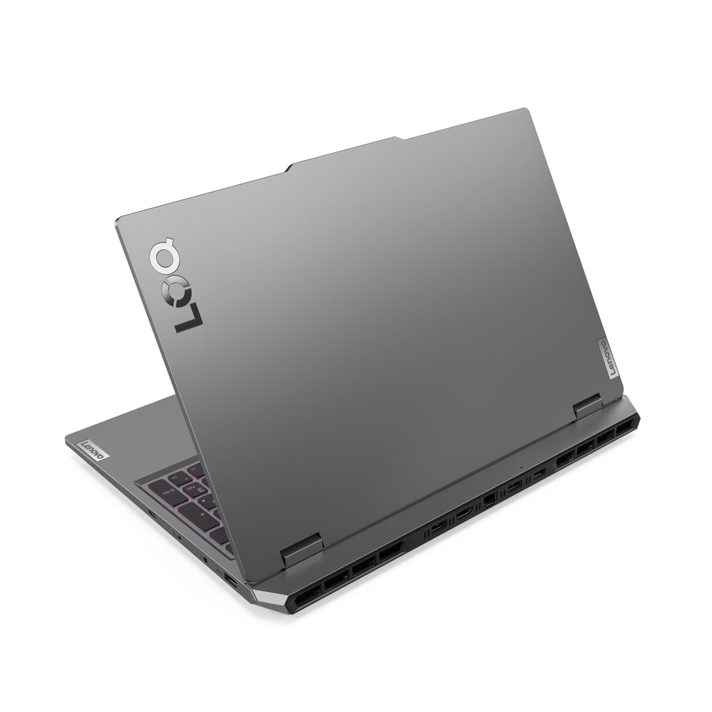 Lenovo Loq 15AHP9 Gaming Laptop, AMD Ryzen 7 7445HS Processor, 8GB DDR5 RAM, 512GB SSD NVMe, NVIDIA GeForce RTX 3050 6GB Graphics, 15.6" FHD IPS Display, White Backlit Keyboard, Windows 11 Home - Luna Grey