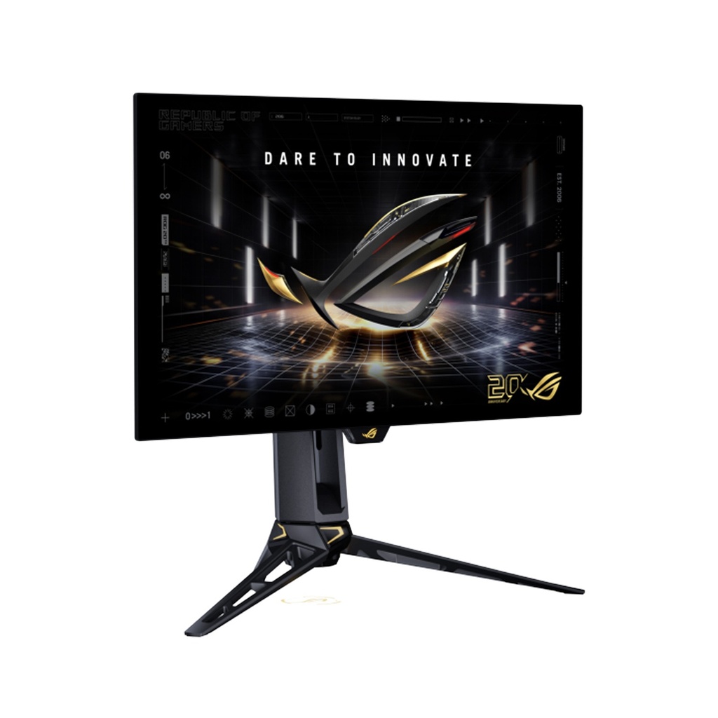 ASUS ROG SWIFT PG27AQWP-G EDITION 20th Anniversary 27 Inch Dual Mode QHD 540Hz, HD 720Hz HDMI 2.1 0.02ms Tandem WOLED Gaming Monitor - Black