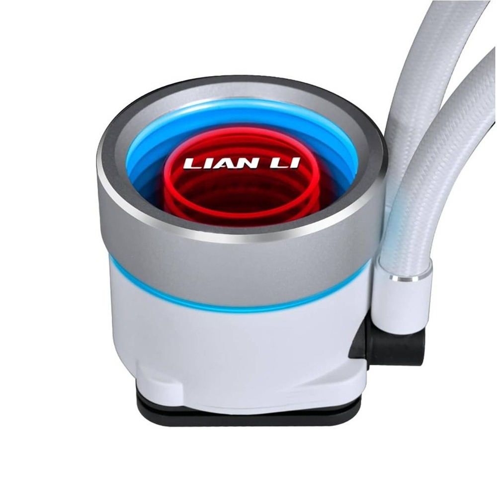 LIAN LI Galahad II Trinity Series 240mm RGB Liquid CPU Cooler - White