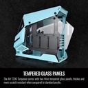 Thermaltake AH T200 Helicopter Styled Open Frame Micro ATX Gaming Case - Turquoise