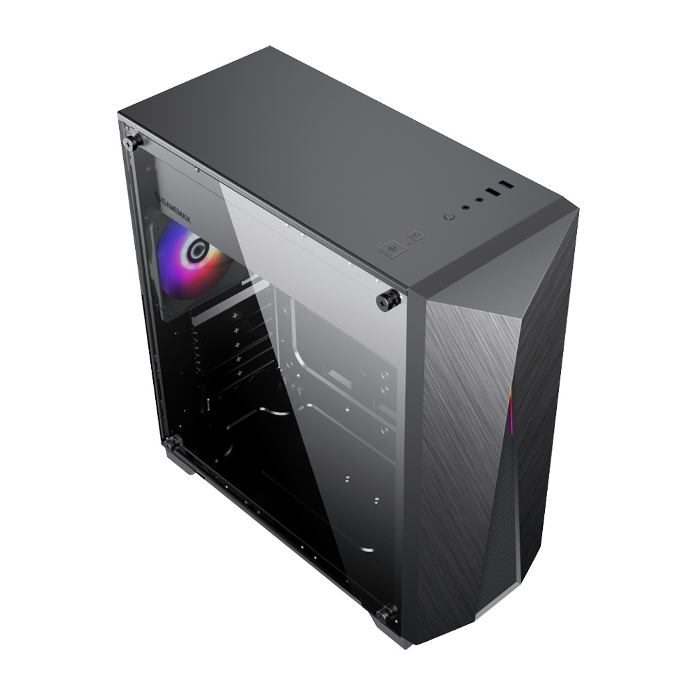 GameMax Nova N6 ATX Mid Tower Gaming Case - Black With Antec B650 Bronze 650W Power Supply