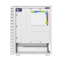 Twisted Minds Killstreak-03 Mid Tower Two Panel Front & Left Side Tempered Glass Case with 4 RGB Fans - White