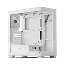 Aigo DarkFlash DS900W Gaming PC Case with 7 ARGB Fans Pre Installed, Tempered Glass Panels - White