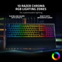 Razer Ornata V3 Low Profile Keys RGB Wired Gaming Keyboard Mecha-Membrane Switch - Black